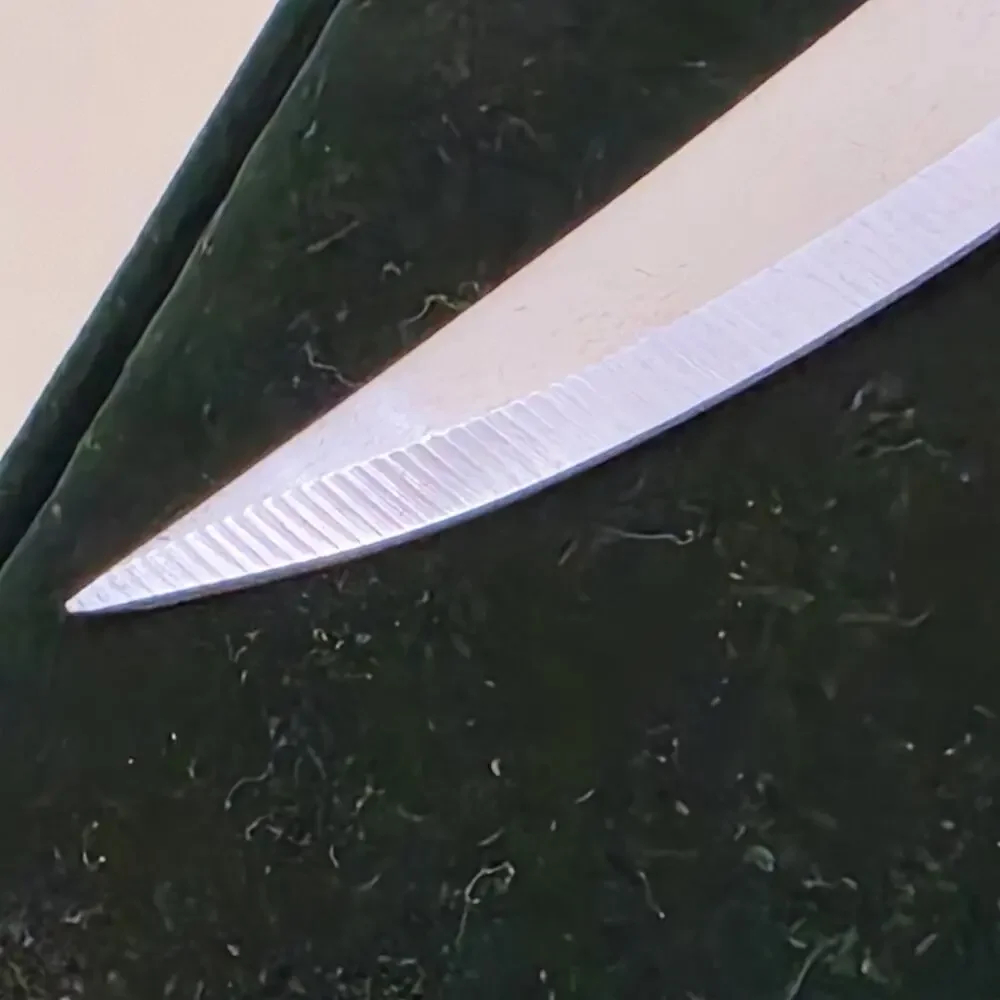Towle Silversmiths Set Of 4 Stainless Steel Steak Knives Green Felt Box *CRAZING